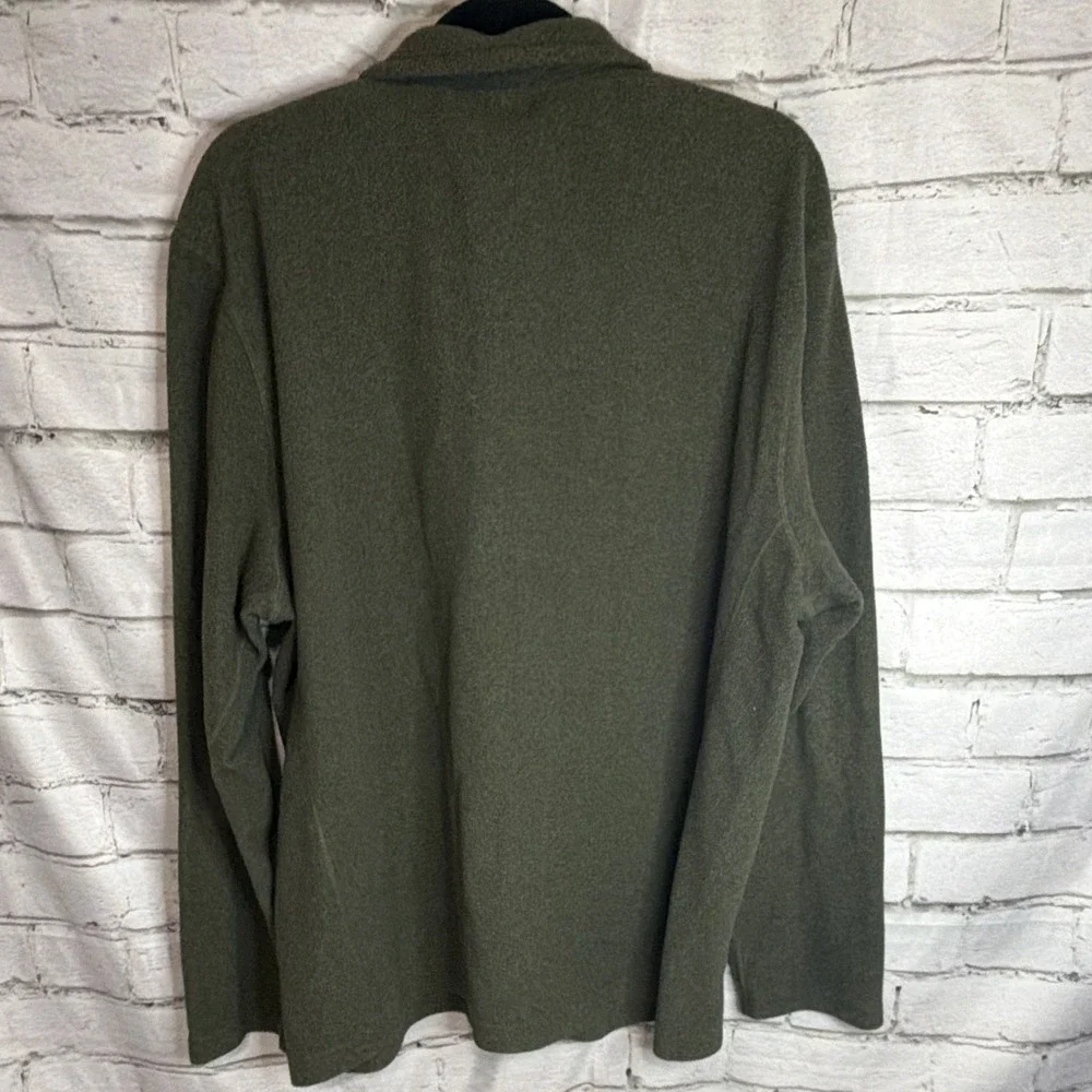 The North Face Mens 100 Tundra Full Zip Fleece Jacket XL Green